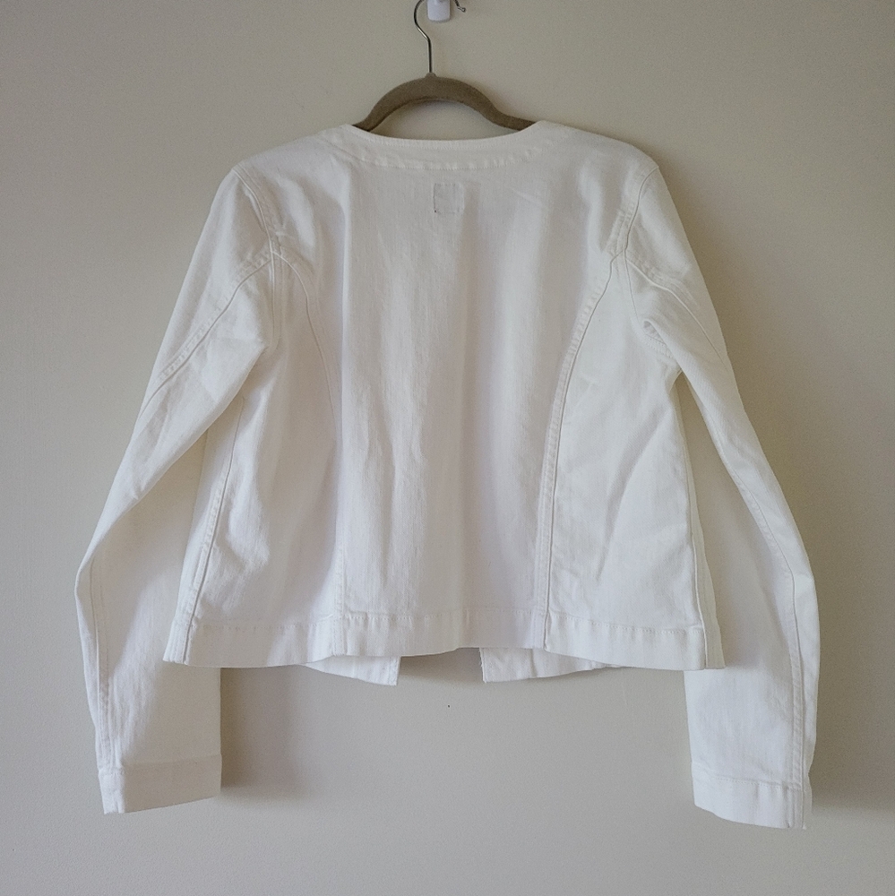 NWT Gap Factory White Denim Jacket - Picture 3 of 11